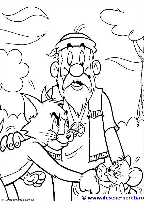 tom jerry desene colorat